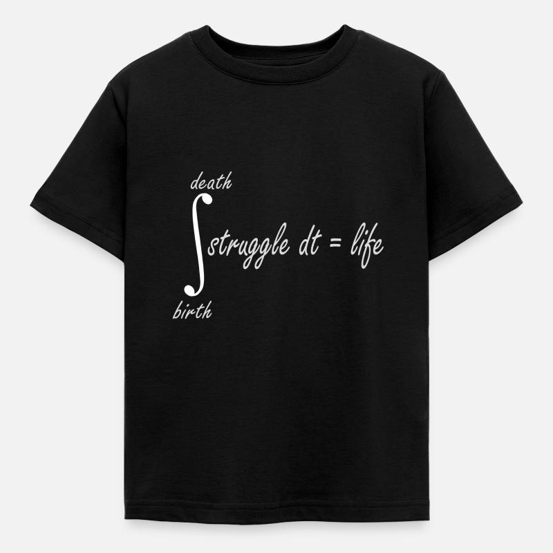 math quote funny math formula - Kids' T-Shirt - black