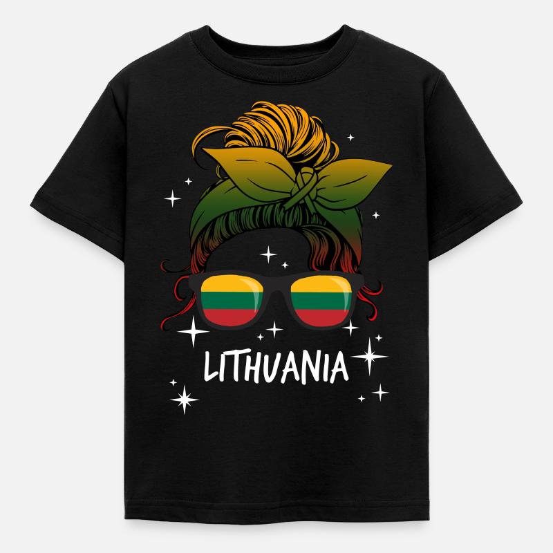 Lithuania - Kids' T-Shirt - black