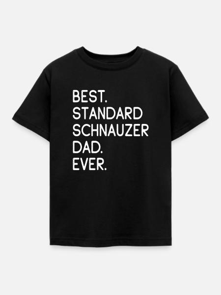 Standard Schnauzer - Kinder T-Shirt - Schwarz