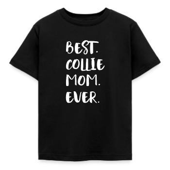 Collie Longhair Collie - Kids' T-Shirt - black - Front - AI Model Kid Female (0cm)