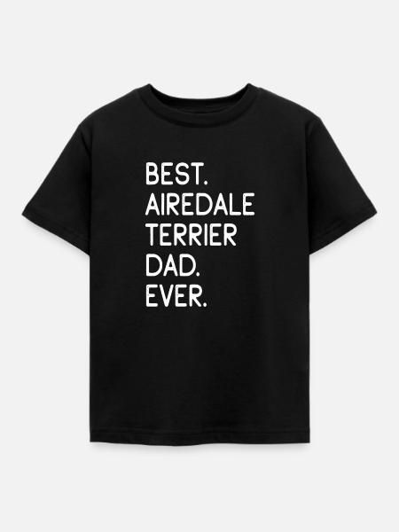 Airedale Terrier - Kinder T-Shirt - Schwarz