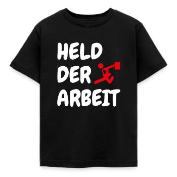 Held der Arbeit Arbeiten Arbeitstier Chef Kollege - Kinder T-Shirt - Schwarz - Vorne - AI Model Kid Female (0cm)
