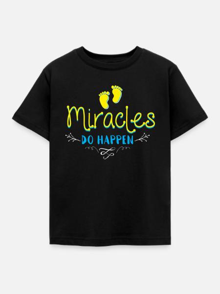 Wunder geschehen - Kinder T-Shirt - Schwarz