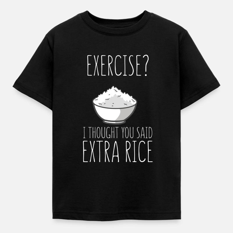 Exercise I Thought - Kids' T-Shirt - black