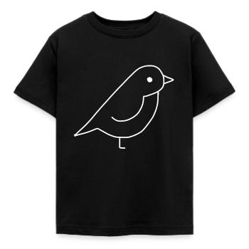 Vogel Tier Symbol Tiere - Kinder T-Shirt - Schwarz - Vorne - AI Model Kid Female (0cm)