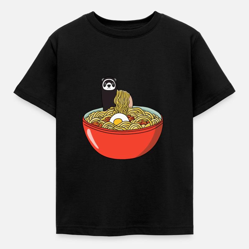 Frettchen - Kinder T-Shirt - Schwarz
