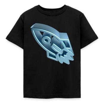 Zum Mond - 3D - Satin2 - Kinder T-Shirt - Schwarz - Vorne - AI Model Kid Female (0cm)