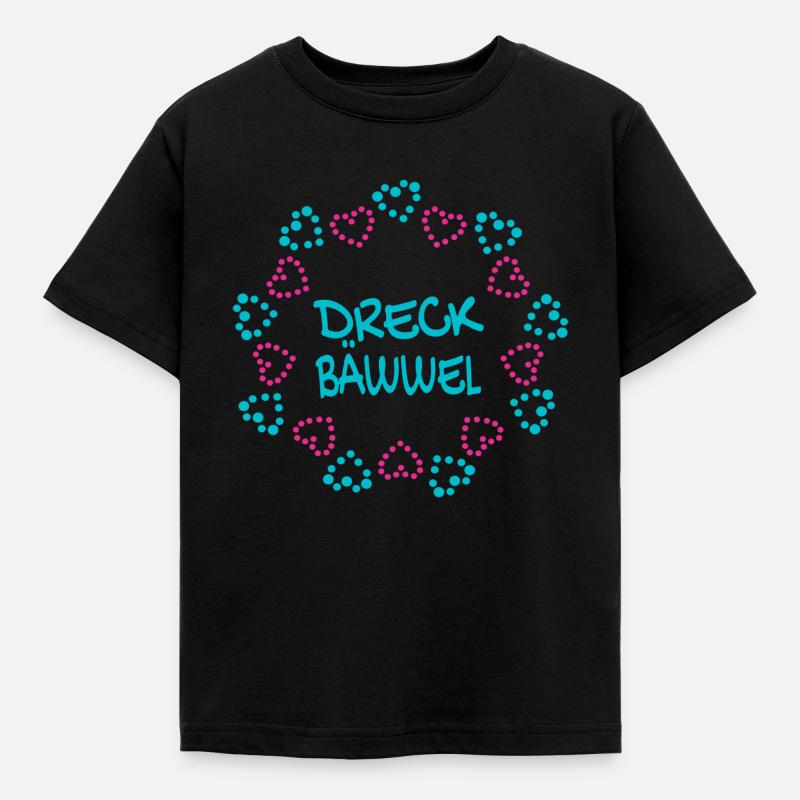 Dreckbäwwel - Kinder T-Shirt - Schwarz