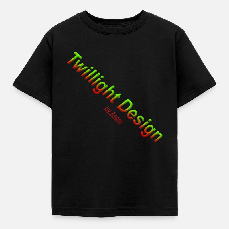 Logo Twillight Design - Kinder T-Shirt - Schwarz