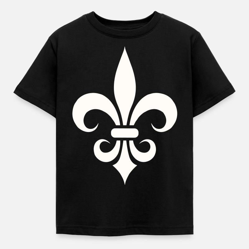 fleur de lys - Kids' T-Shirt - black
