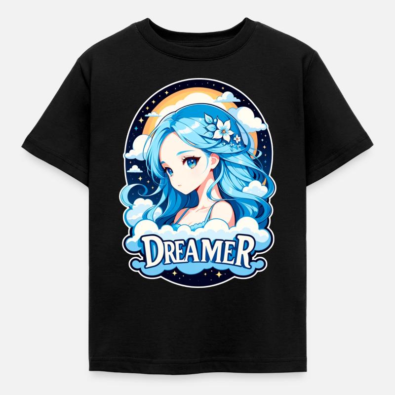 Träumer - Träumer - Träumer - Traum - Träumerei - Kinder T-Shirt - Schwarz