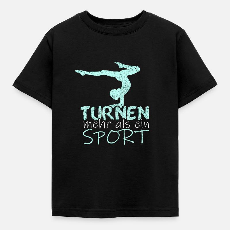 Turnen Bester Sport Geschenk - Kinder T-Shirt - Schwarz