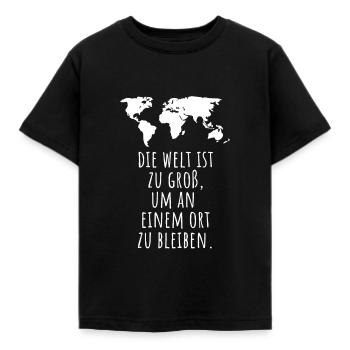 Reisen - Kinder T-Shirt - Schwarz - Vorne - AI Model Kid Female (0cm)