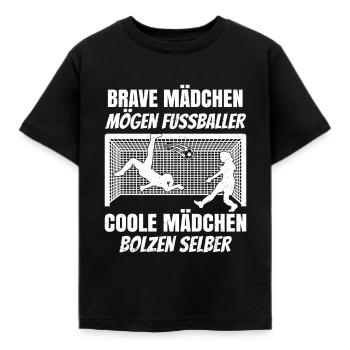 Frauenfussball Geschenk Fußballmannschaft - Kinder T-Shirt - Schwarz - Vorne - AI Model Kid Female (0cm)