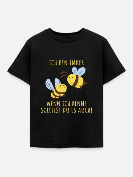 Imker Lustiger Spruch Imkerei Bienenzüchter - Kinder T-Shirt - Schwarz