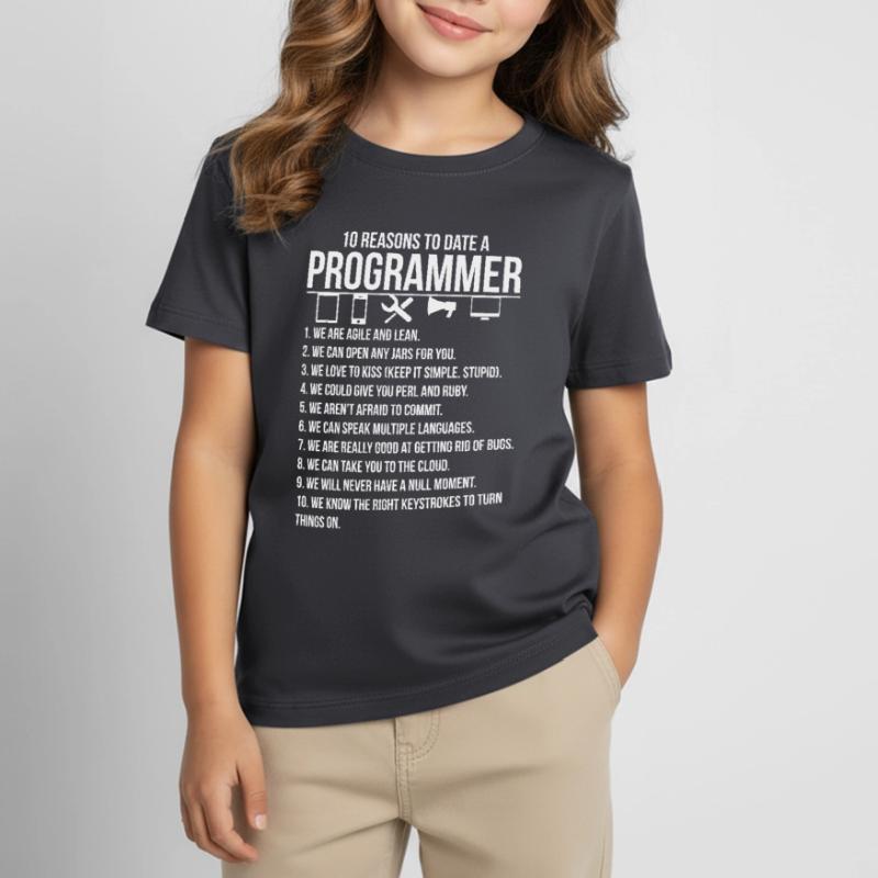 Programmierer Software Entwickler Coder Geschenk Kinder T-Shirt
