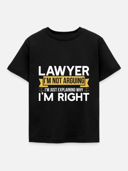 Rechtsanwalt Rechtsanwalt - Kinder T-Shirt - Schwarz