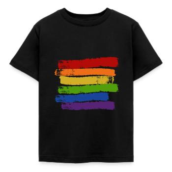 La fierté gay LGBT - T-shirt Enfant - noir - Devant - AI Model Kid Female (0cm)