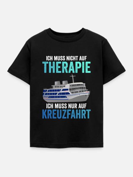 Kreuzfahrer Kreuzfahrtschiff Geschenkidee - Kinder T-Shirt - Schwarz