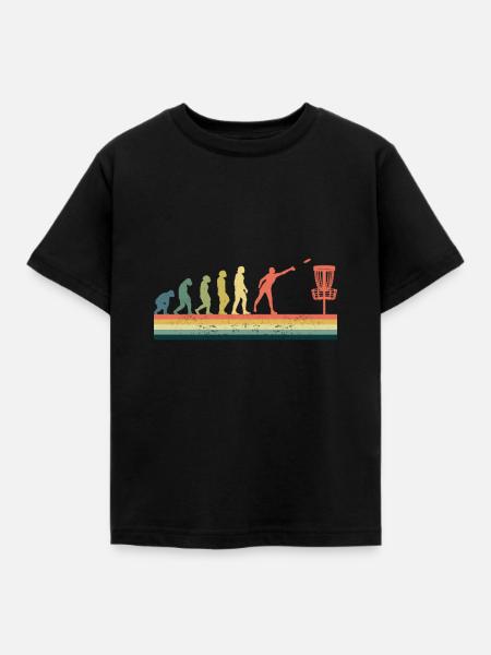Disc Golf Discgolf Geschenkidee - Kinder T-Shirt - Schwarz
