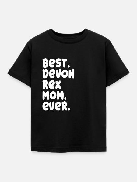 Devon Rex - Kinder T-Shirt - Schwarz