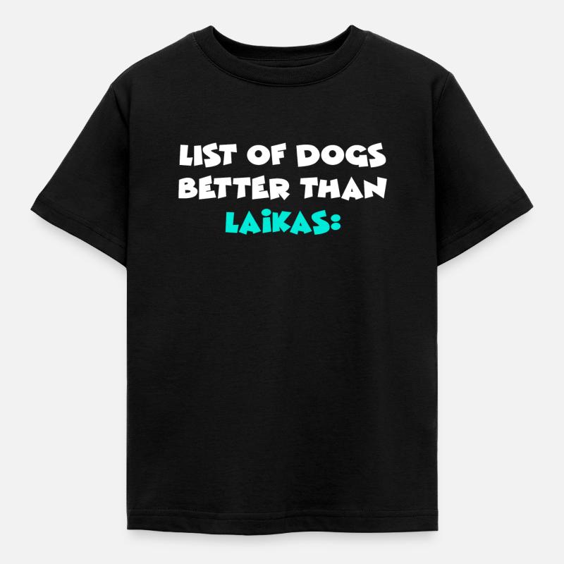 Les Laikas - T-shirt Enfant - noir