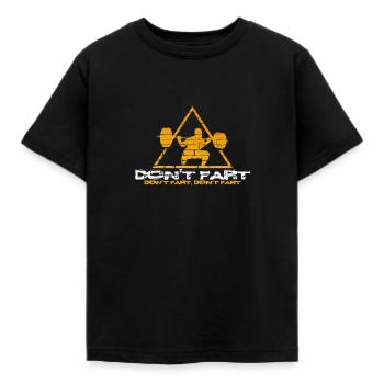 T-SHIRT FUNNY KNEE BEND POUR BODYBUILDER SPORTS - T-shirt Enfant - noir - Devant - AI Model Kid Female (0cm)