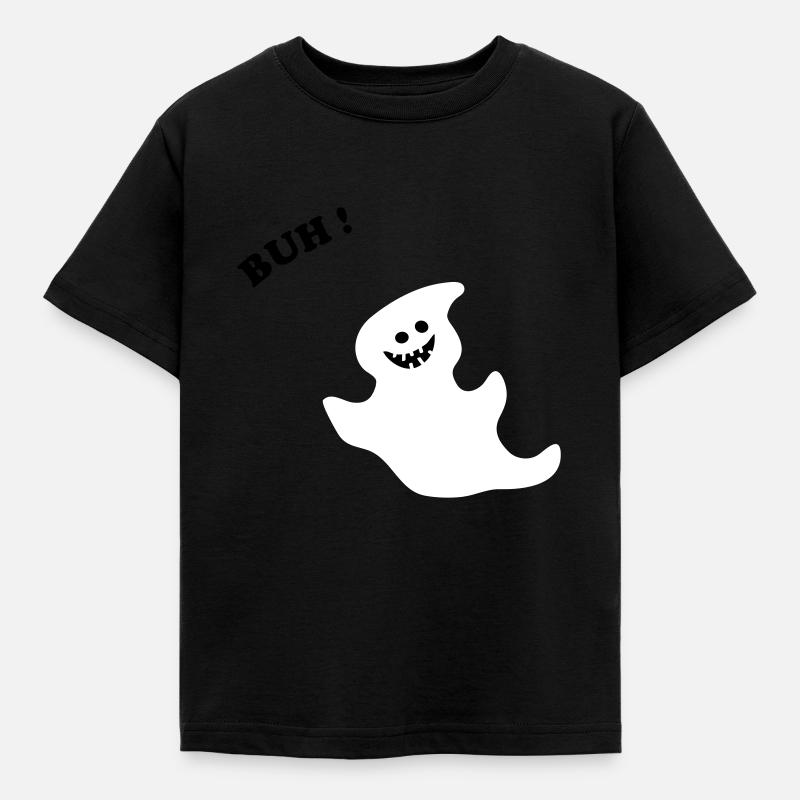 Small ghost - Kids' T-Shirt - black
