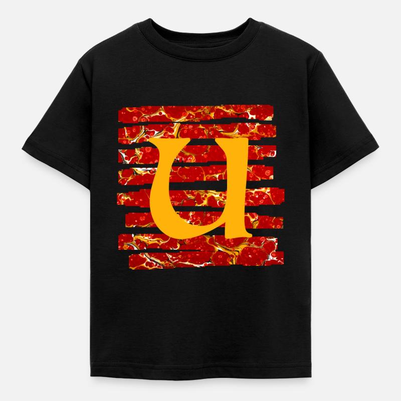 streifen e 232 u - Kinder T-Shirt - Schwarz