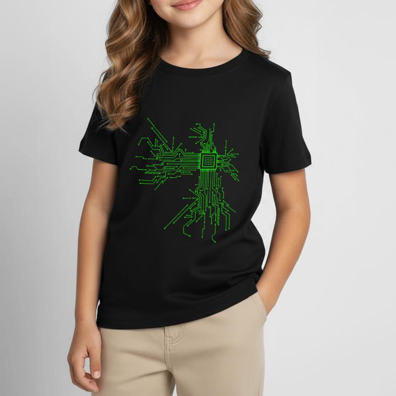 Cpu computer nerd computer scientist programmer " Kids' T-Shirt