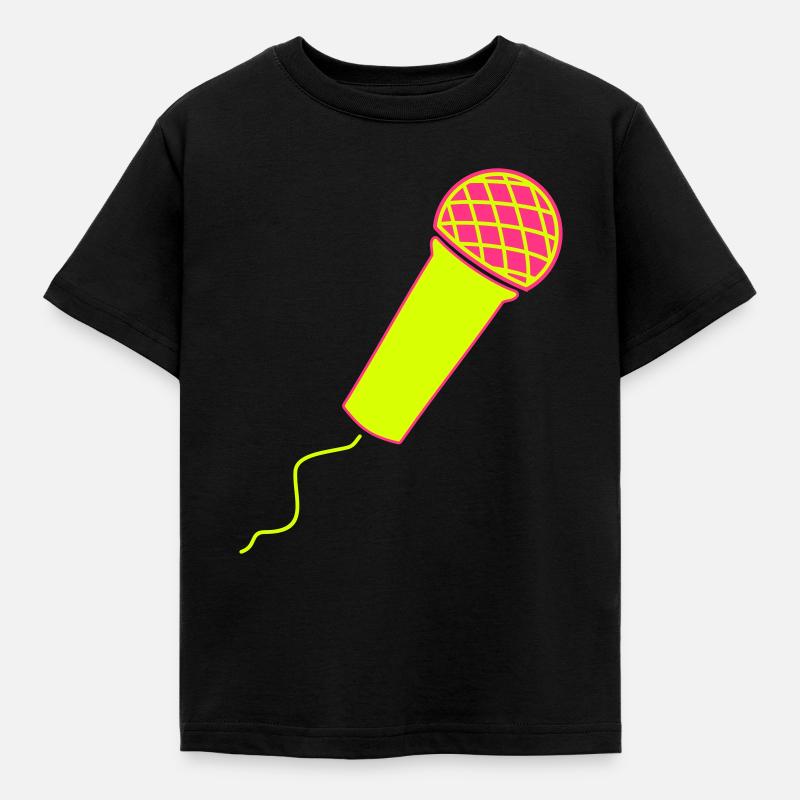 Microphone - Kids' T-Shirt - black
