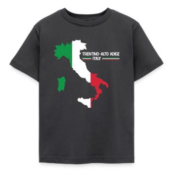Trentin-Haut-Adige Italie Carte Région Italie - T-shirt Enfant - charbon - Devant - AI Model Kid Female (0cm)