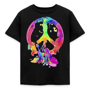 Symbole de la paix - T-shirt Enfant - noir - Devant - AI Model Kid Female (0cm)