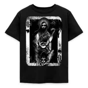Reine de la mort et de la mort 04 - T-shirt Enfant - noir - Devant - AI Model Kid Female (0cm)