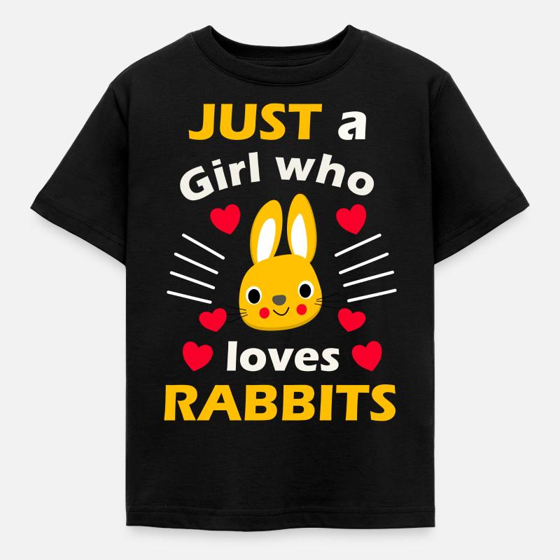 Kaninchen - Kinder T-Shirt - Schwarz