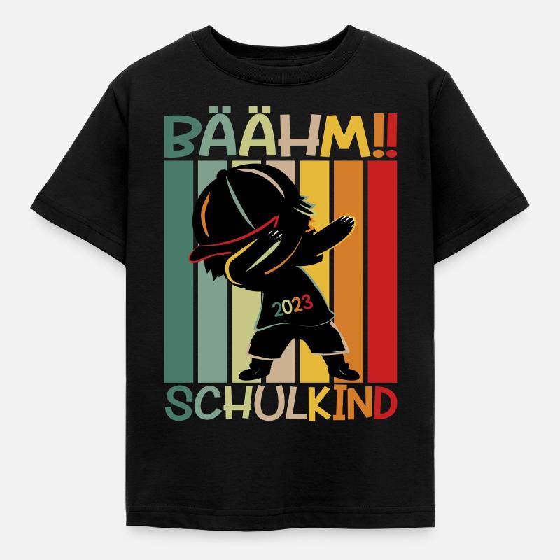 Schulkind 2023 Geschenk - Kinder T-Shirt - Schwarz