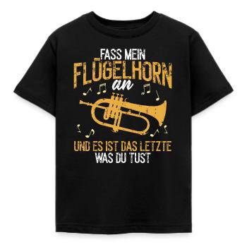 Bugle Musicien d’instrument de musique - T-shirt Enfant - noir - Devant - AI Model Kid Female (0cm)