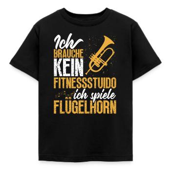 Joueur de bugle Instrument de musique Joueur de bugle - T-shirt Enfant - noir - Devant - AI Model Kid Female (0cm)