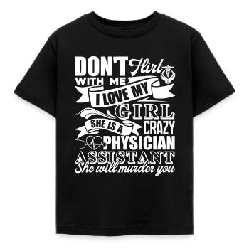 Physician Assistant Physician Assistant Girl - Kids' T-Shirt - black - Front - AI Model Kid Female (0cm)
