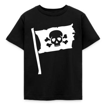 Pirat - Kinder T-Shirt - Schwarz - Vorne - AI Model Kid Female (0cm)