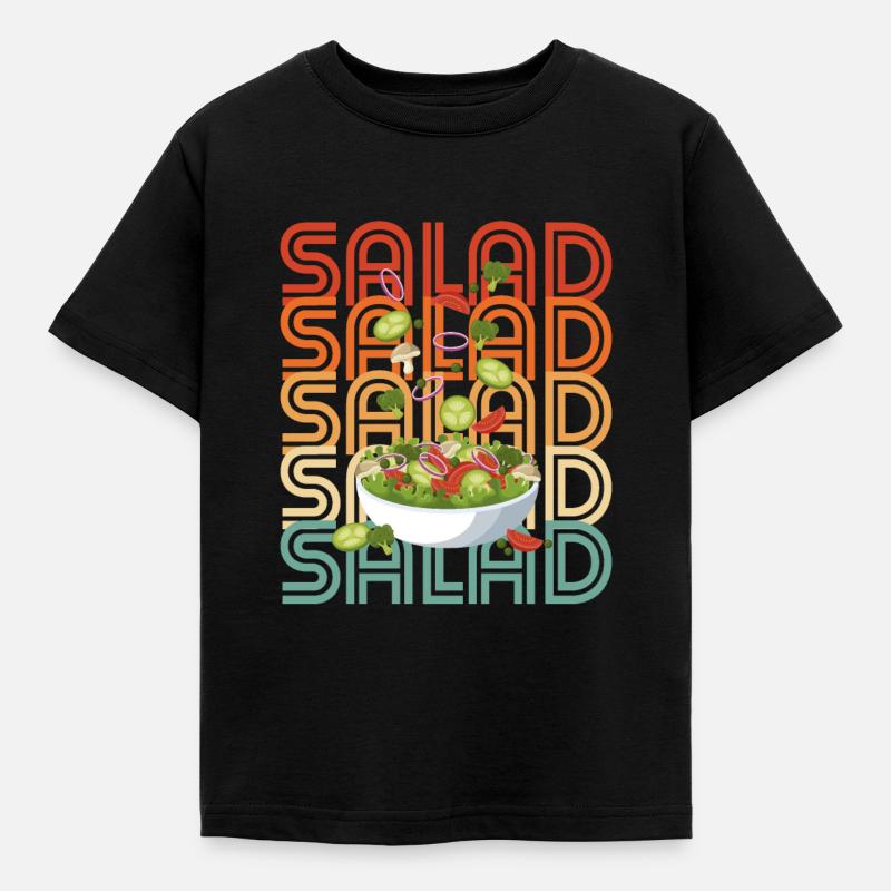 Salade rétro - T-shirt Enfant - noir