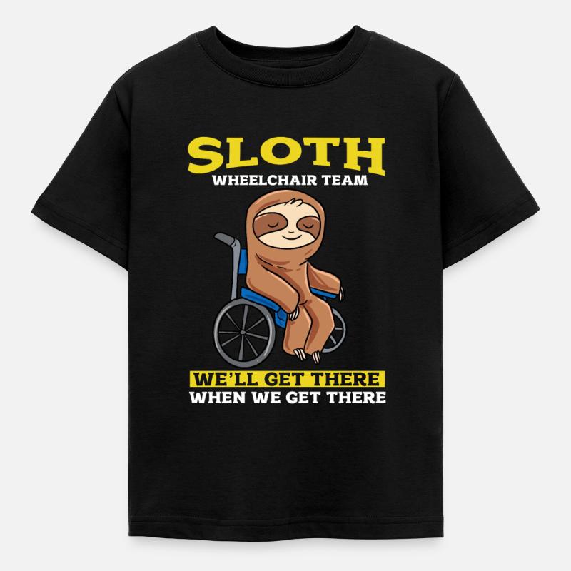 Rollstuhl - Kinder T-Shirt - Schwarz