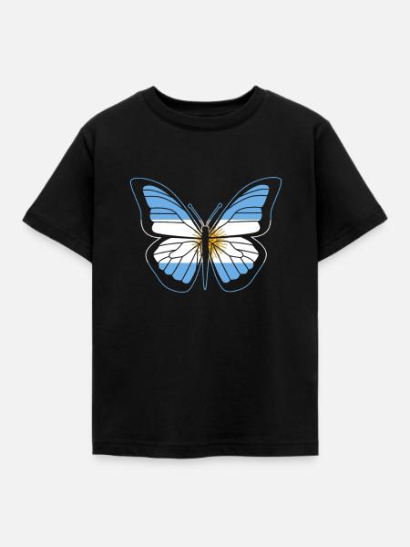 Argentinien - Kinder T-Shirt - Schwarz
