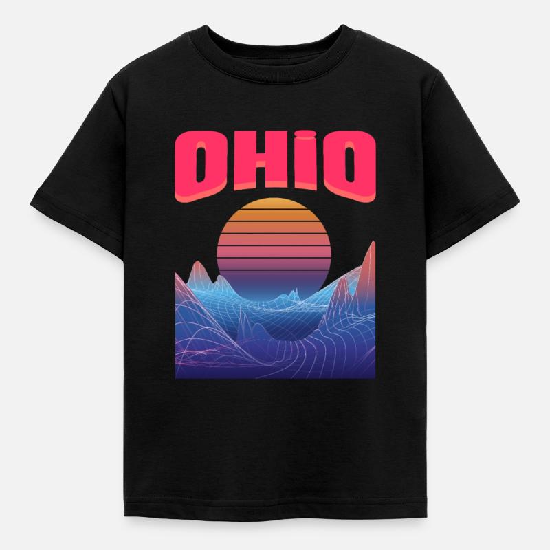 Ohio - Kinder T-Shirt - Schwarz