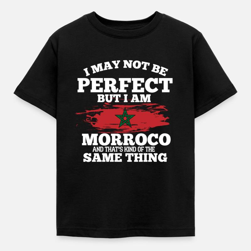 Marokko - Kinder T-Shirt - Schwarz