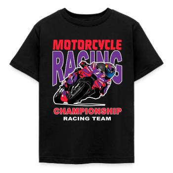 Motorcycle Racing - Superbike - Kids' T-Shirt - black - Front - AI Model Kid Female (0cm)