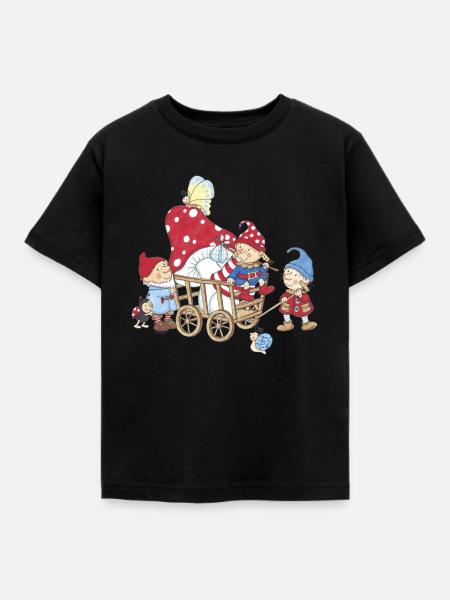 Wichtel_01 - Kinder T-Shirt - Schwarz