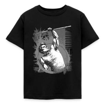 Perchiste noir et blanc - T-shirt Enfant - noir - Devant - AI Model Kid Female (0cm)