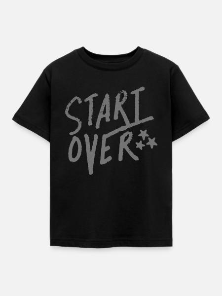 commencer et terminer - Kinder T-Shirt - Schwarz