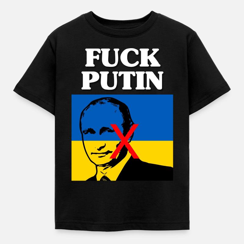 Ukraine Poutine - T-shirt Enfant - noir